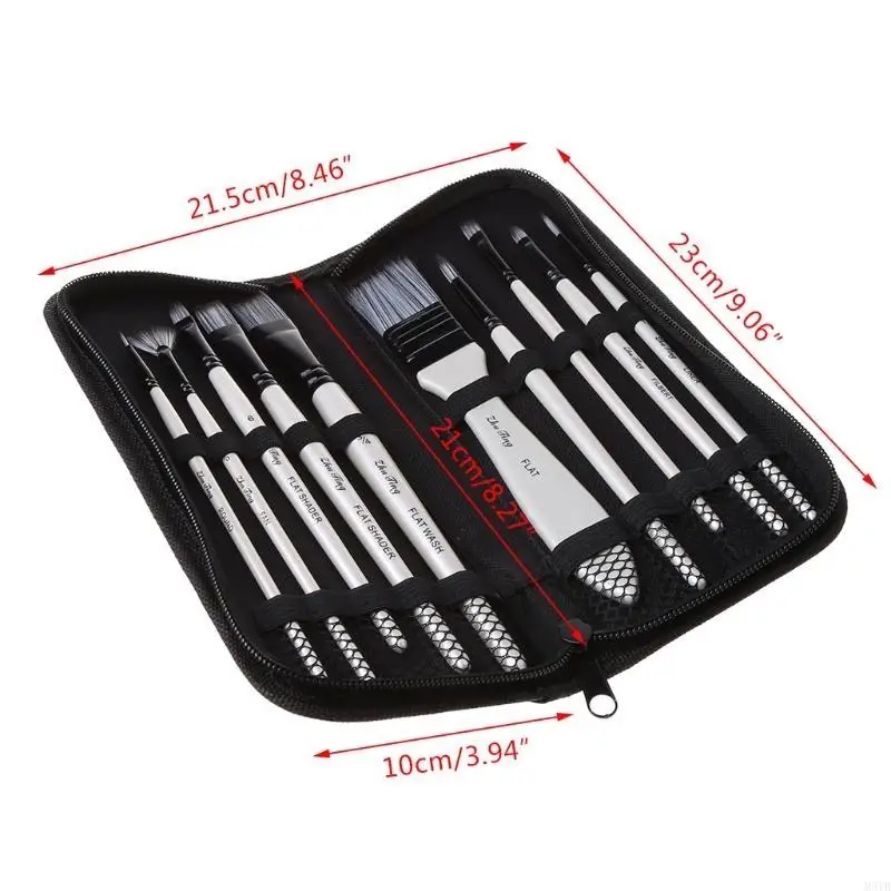 M5tb 10pcs Nylon Haarkunstmalerei