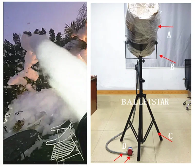 TOP Hottest 2500W Jet Foam Snow Cannon Foam Machine for Party Swimming Pool Party machines wedding snow machine/big snow making