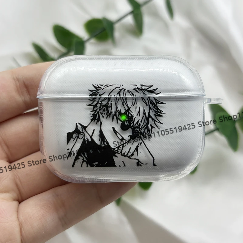Anime J-Jujutsu K-Kaisen G-Gojo Earphone Case for Airpods 4 3 2 Pro 3 Silicon Cover for Airpod 2 3 1 Protective Accessorie Shell