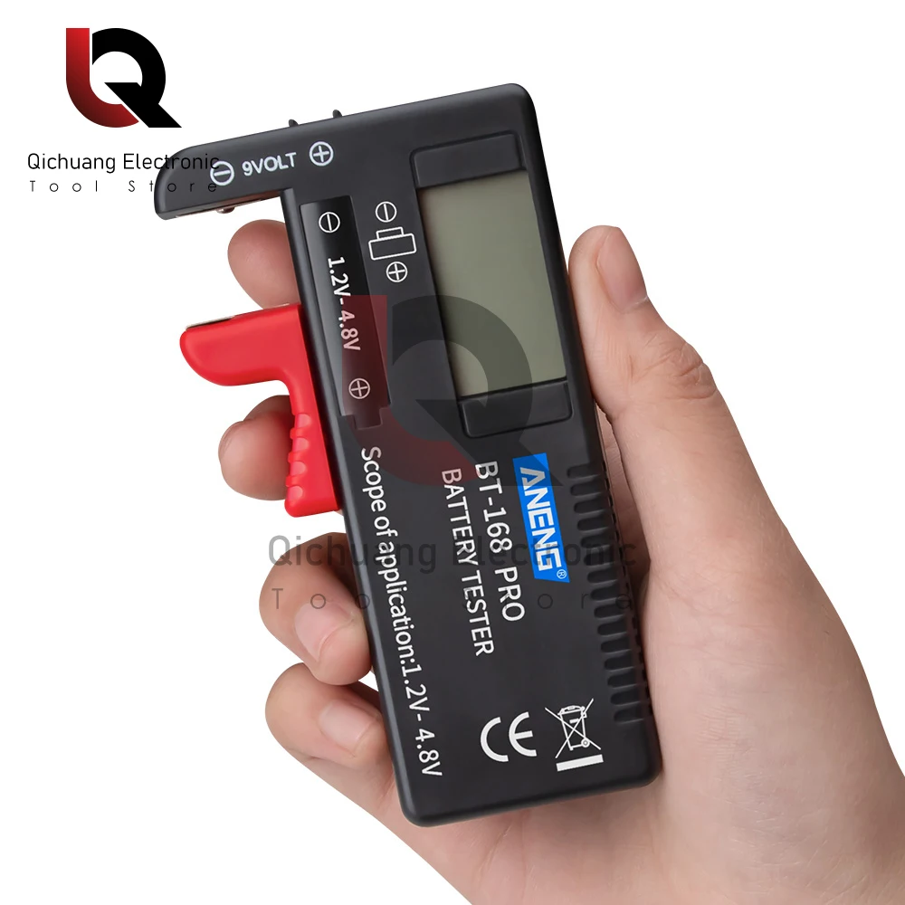 BT-168 PRO 18650 Lithium Battery Capacity Tester Digital Battery Capacity Indicator Battery Level Monitor For 9/3.7/1.5V Cell