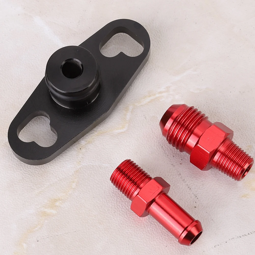 Fuel Regulator Adapter Car Fuel Rail Pressure Regulator Adapter with Fitting Replacement Fit for  Fuel Rail Adapter