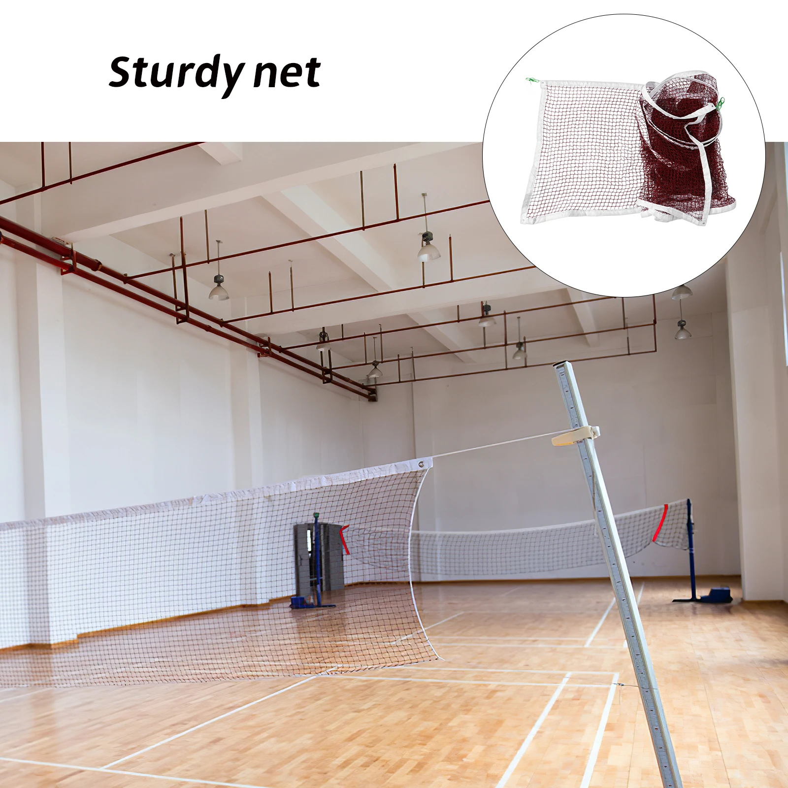 

Portable Badminton Net Set Volleyball Tennis Backyard Games Size Durable Material Easy Install Sports Tool