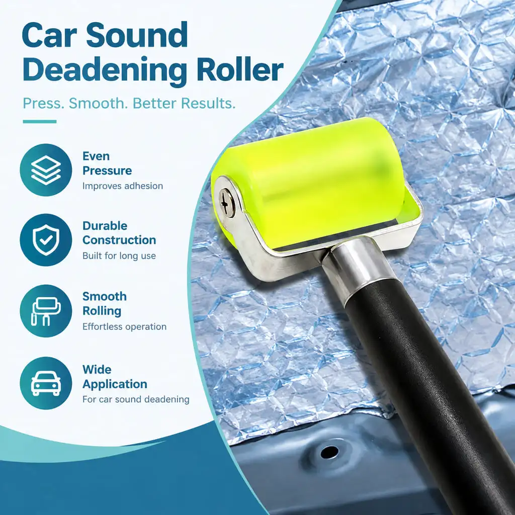LANKE Car Sound Deadening Roller Tool for Automotive Insulation Mat Vibration Damping Sheet Installation and Interior Trim Work