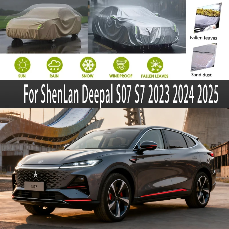 

For ShenLan Deepal S07 S7 2023 2024 2025 Outdoor Protection Full Car Covers Snow Cover Sunshade Waterproof Dustproof Exterior