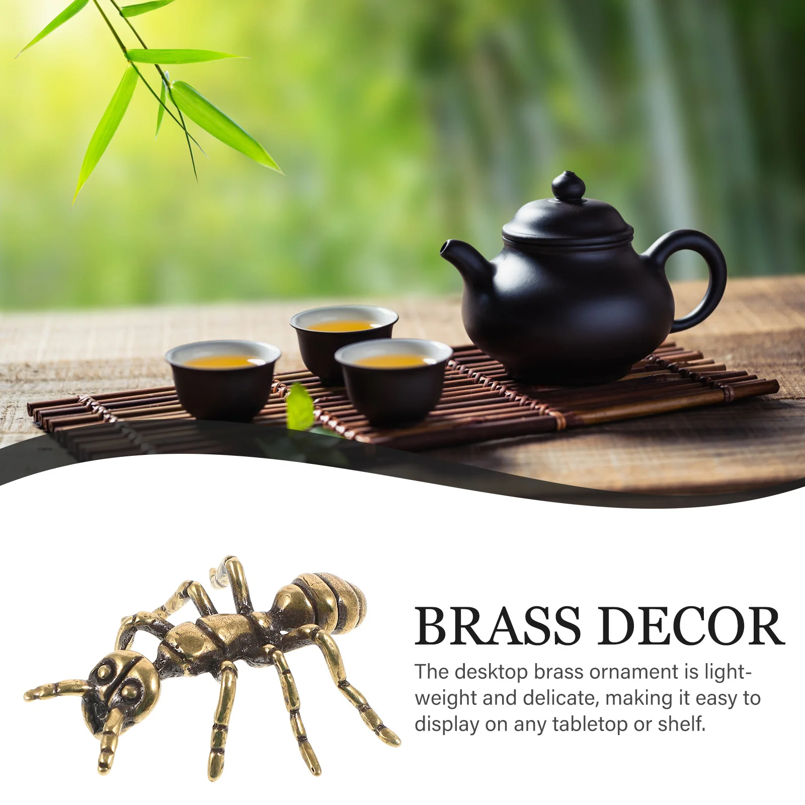 

Ant-Shaped Copper Statue Metal Animal Decoration Home Desktop Ornament Small Lightweight Art Sculpture for Living Room