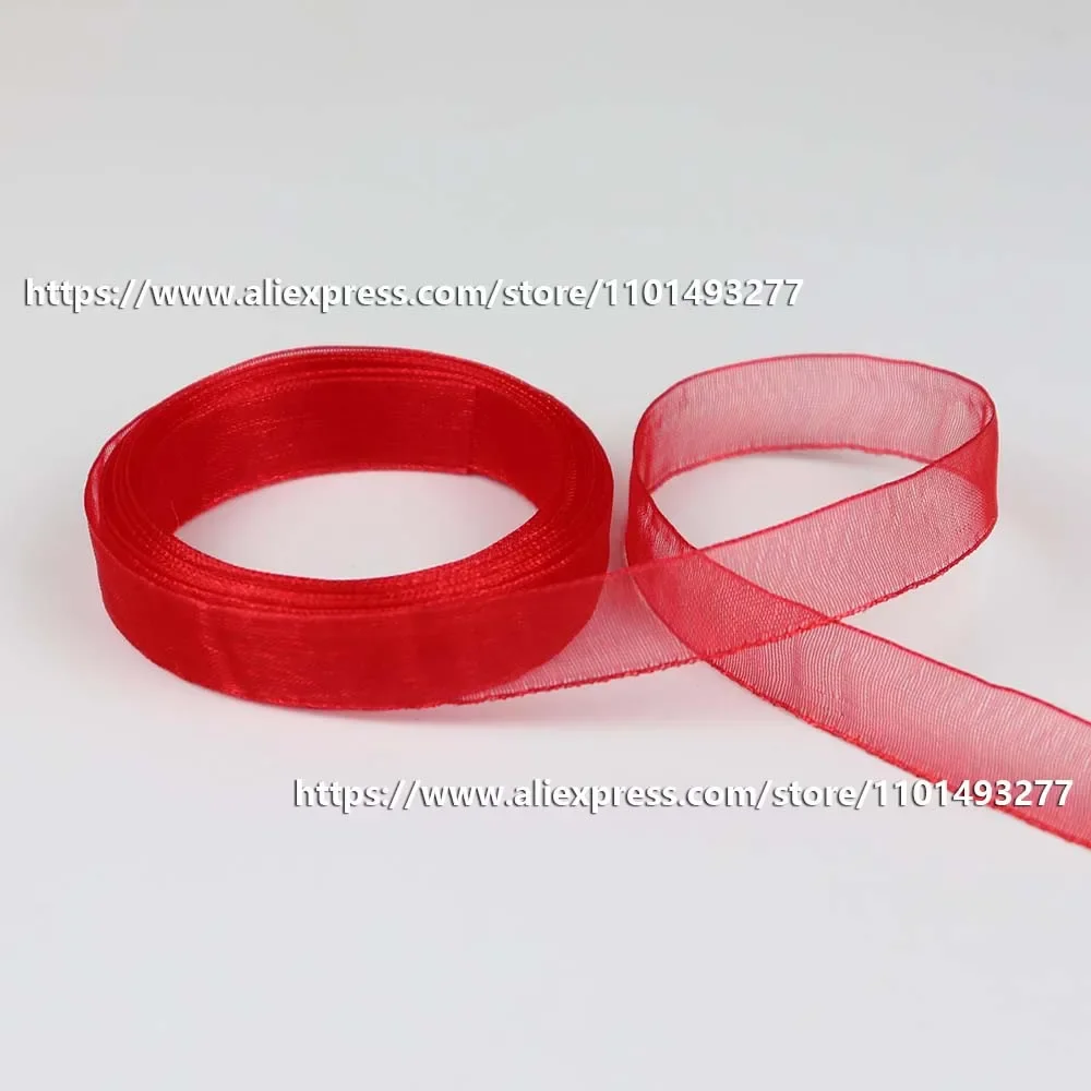 5 Yards Orangza Ribbon per confezioni regalo festa di nozze decorazione natalizia fiocchi per capelli fai da te artigianato fatto a mano nastro