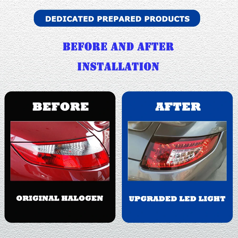 LED Tail Lights For Porsche 911 997 997.1 2005-2008 New Style Led Car Taillights Assembly Signal Accessories Modified Lamp