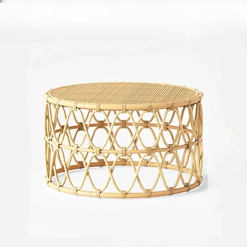 

Wooden Wind Living Room, Several Homestay Bedrooms, Tea Table, Bamboo Vine Small Round Tea Table