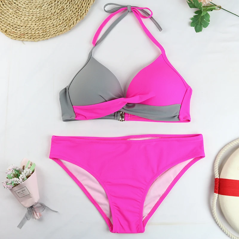 TYAKKVE 2024, conjunto de Bikini estampado de 3 piezas, traje de baño Push Up, traje de baño femenino de cintura alta, traje de baño Sexy para