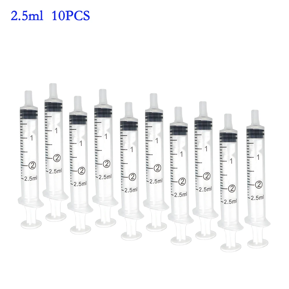10-teiliges Kunststoff-Spritzen-Set 1ml-10ml Größen für Haustiere Katzen Hunde Fütterung Parfüm Tintenpatronen Hydroponik - Mehrzweck-Spritzen – Detail 10