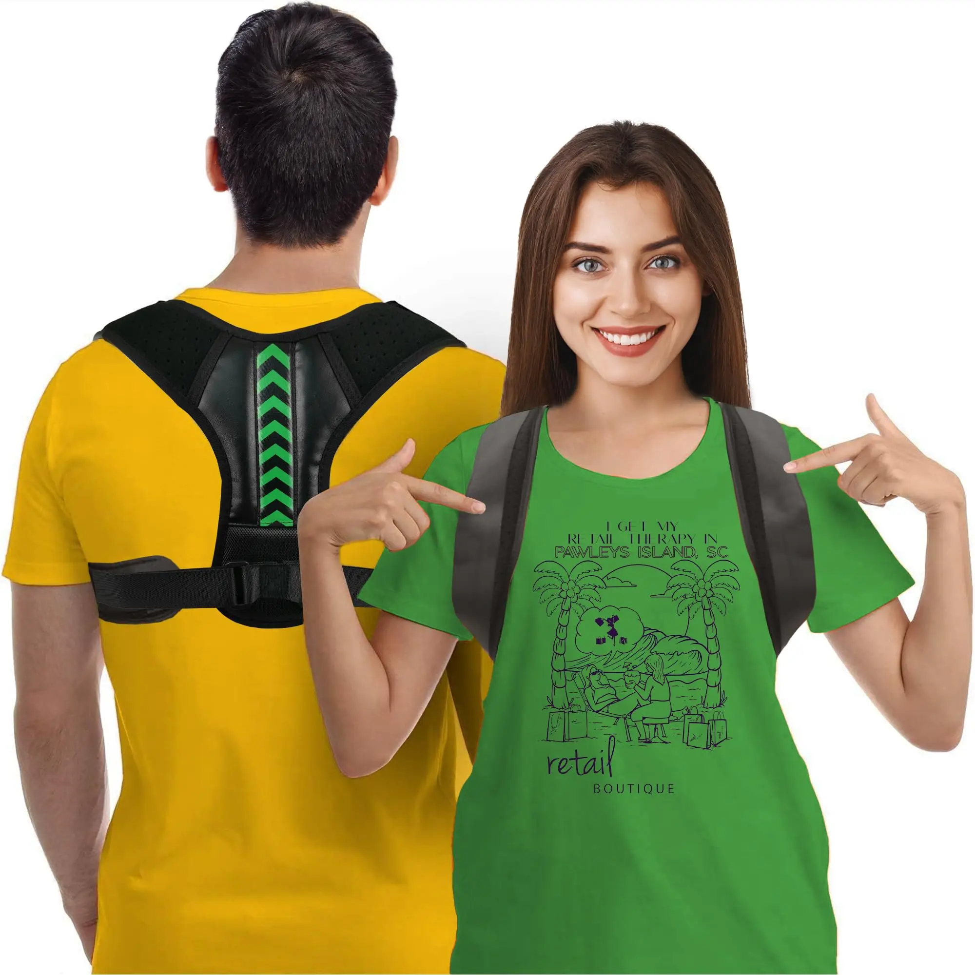 حزام تصحيحي مضاد للكامل، حزام تصحيحي للجلوس، حزام تصحيحي للظهر #2