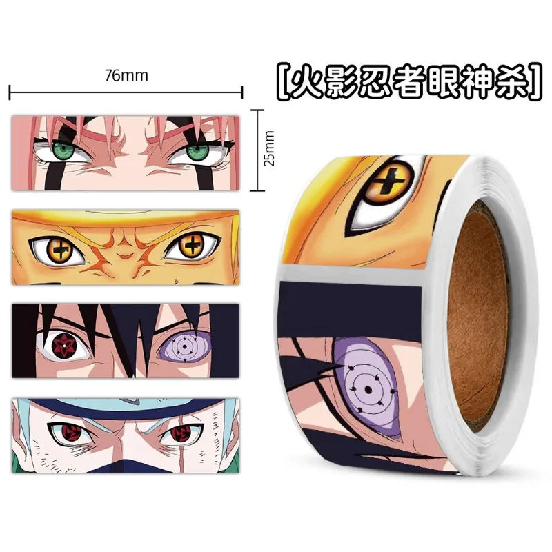 New NARUTO Uzumaki Naruto Hatake Kakashi Roll Creative Personality Sealing Sticker DIY Hand Ledger Mobile Phone Case Sticker - view 2
