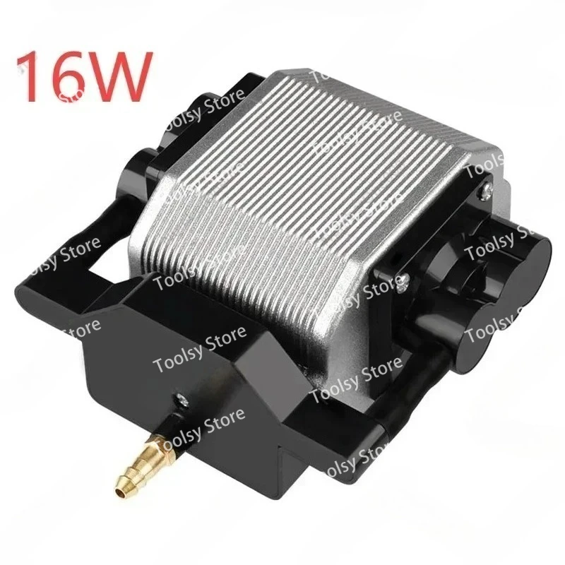 

12 В 24 В 16 Вт DC компрессор для рыб, ультра тихий аквариумный воздушный насос, сильный поток, регулируемый для пруда, морского бассейна, ресторана, морепродуктов