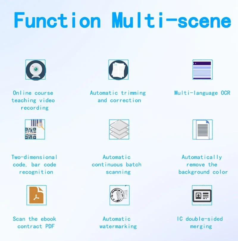 

2026 New Scanner Portrait Acquisition And Recording Automatic Correction To The Background Color Office More Efficient