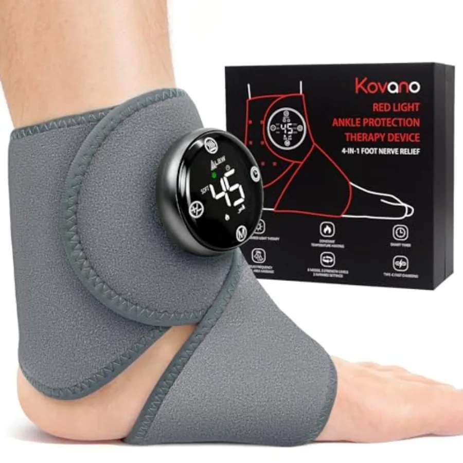 

Large Fit Pro Foot Massager with Red-Light Therapy 5-Level Graphene Heating 6 Modes × 3 Intensities Waterproof Inner Liner 90-M