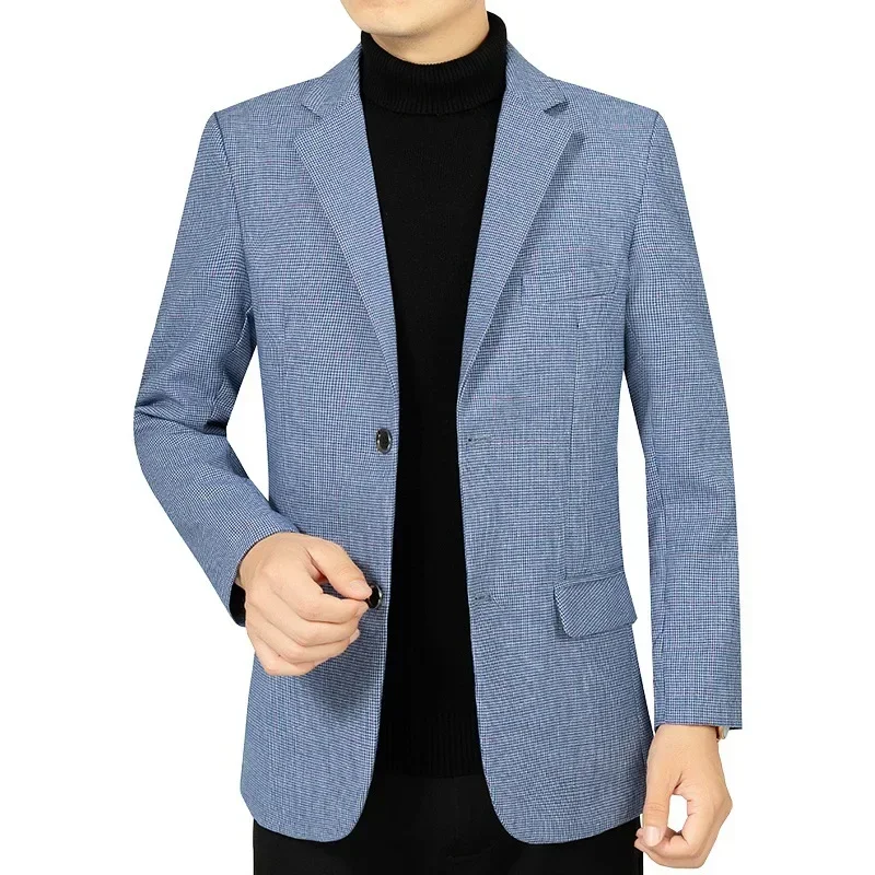 New Autumn Men Formal Wear Blazers Jackets High Quality Male Business Casual Suits Coats Man Blazers Slim Fit Jackets Size 4XL