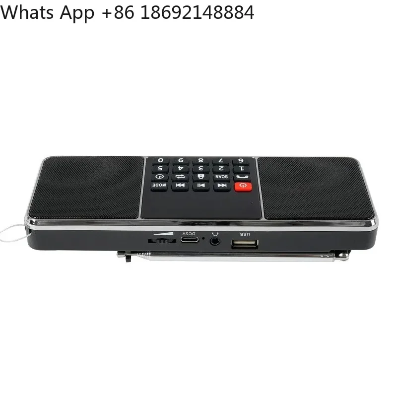 TR602 Dual-Band Bluetooth Radio for Black TF Card USB Drive MP3 Player with FM AM Receiver