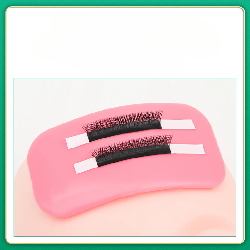 Eyelash Extension Forehead Sticker Pad Silicone Pink Transparent Planting Graft Lashes Tray Stand Pallet Pad Holder Makeup Tools