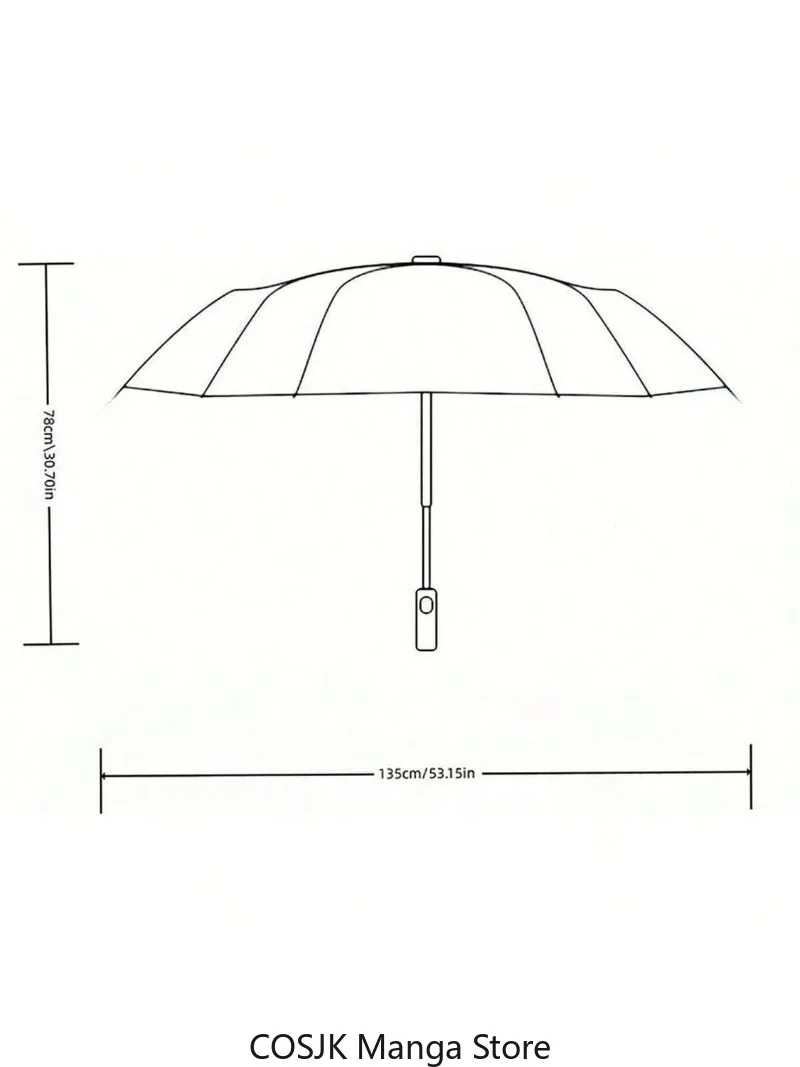 Anime Mo Dao Zu Shi Anime Transparent PVC Umbrella Automatic Manual Foldable Sun Rain Umbrella Suitable for Cosplay Costume Prop view 5