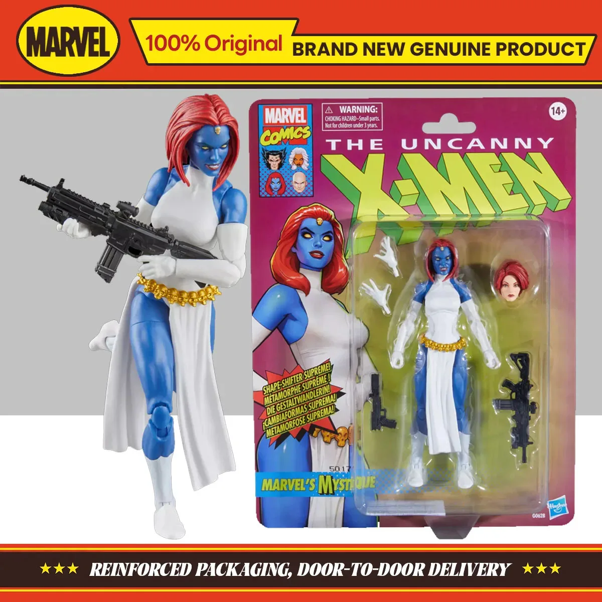 16 cm Hasbro MARVEL LEGENDS SERIES MARVEL'S MYSTIQUE figura modelo regalo