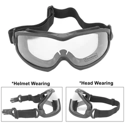 Tactical Goggles Anti Fog Glasses Shooting Airsoft Paintball Riding Hunting Hiking Eyewear Windproof Outdoor Gear