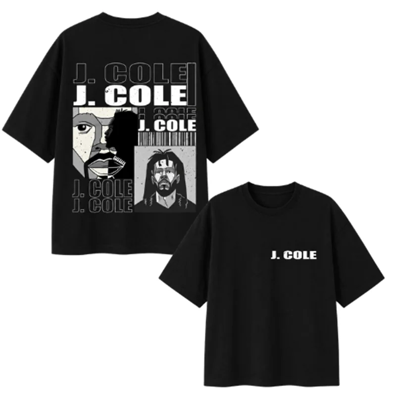 J Cole Merch  Merch T-shirt Men Short Sleeve Tee Unisex Tops Clothes Causal Female Y2K Tops