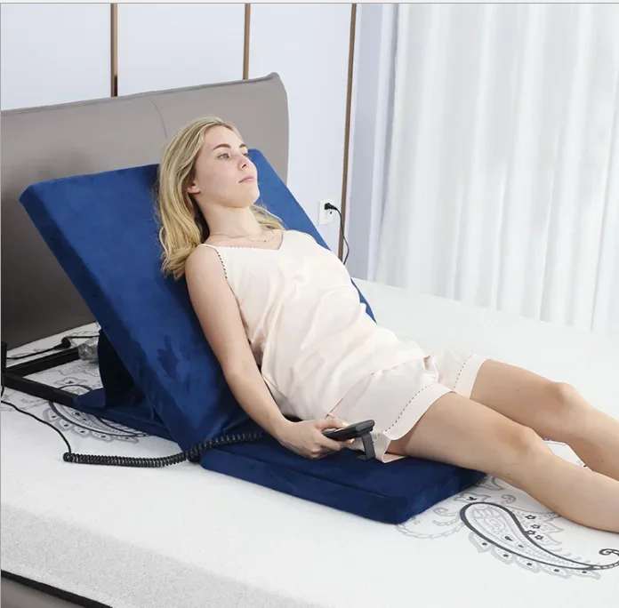 Healthcare Medical Pillow Elderly Head Rise Frame with Wired Handset Adjustable Bed Backrest