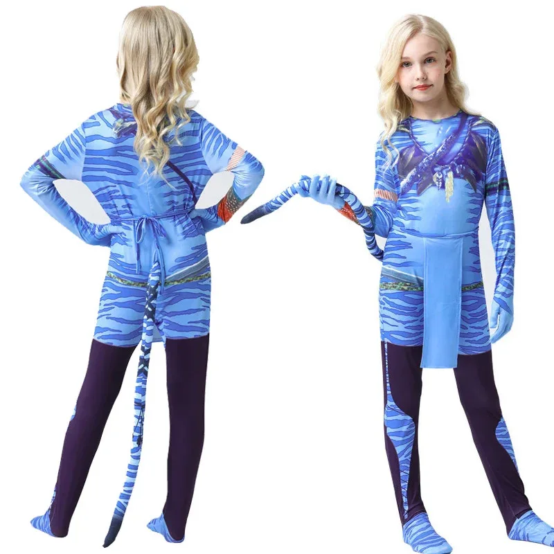 Combinaison Avatars pour enfants, body Cosplay Avataring The Way of Water, Costume de noël et d'halloween pour B, nouvelle collection 2025