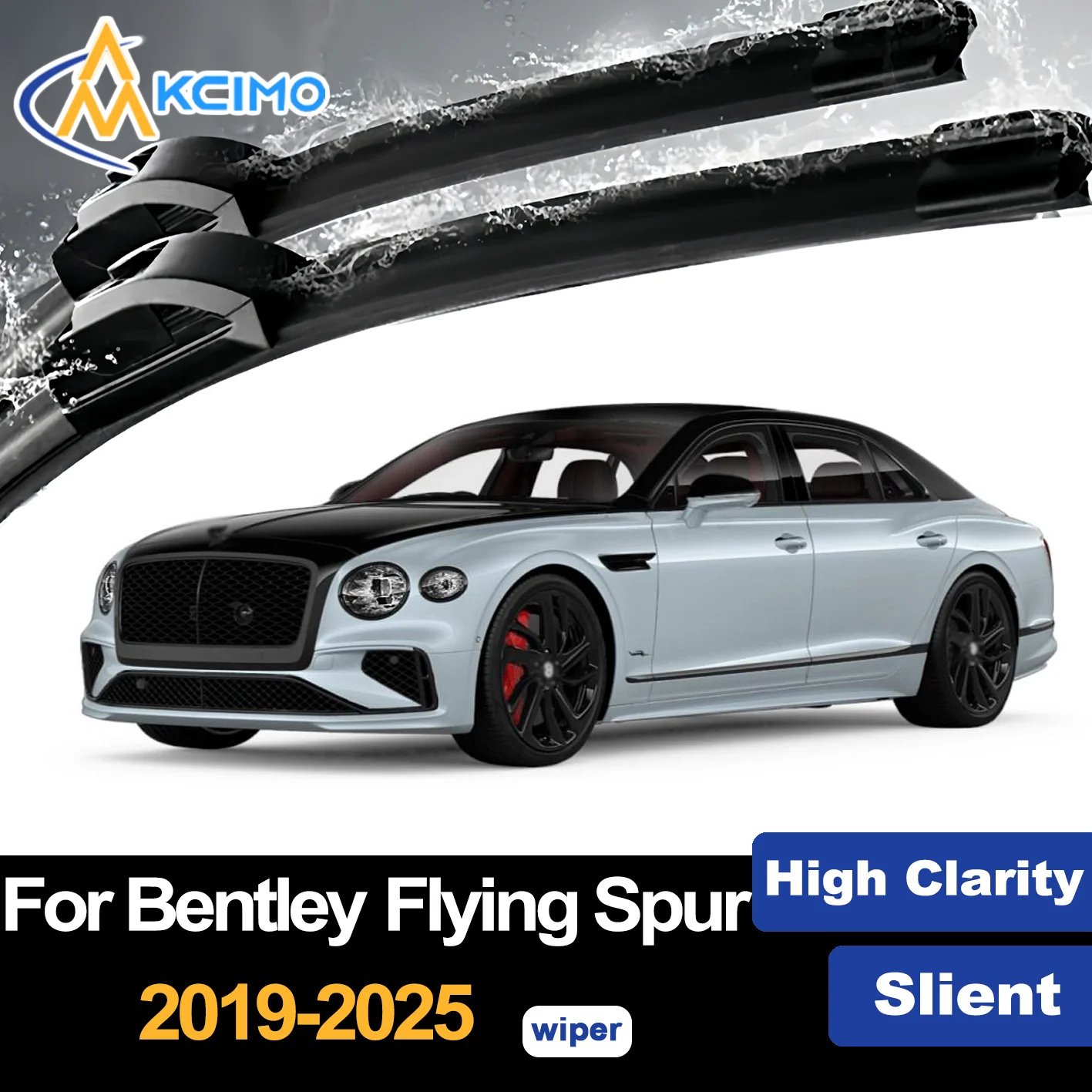 

Front Wiper Blades for Bentley Flying Spur 2019-2025 2020 2021 2022 Premium Car Windscreen Windshield Window Wiper Accessories