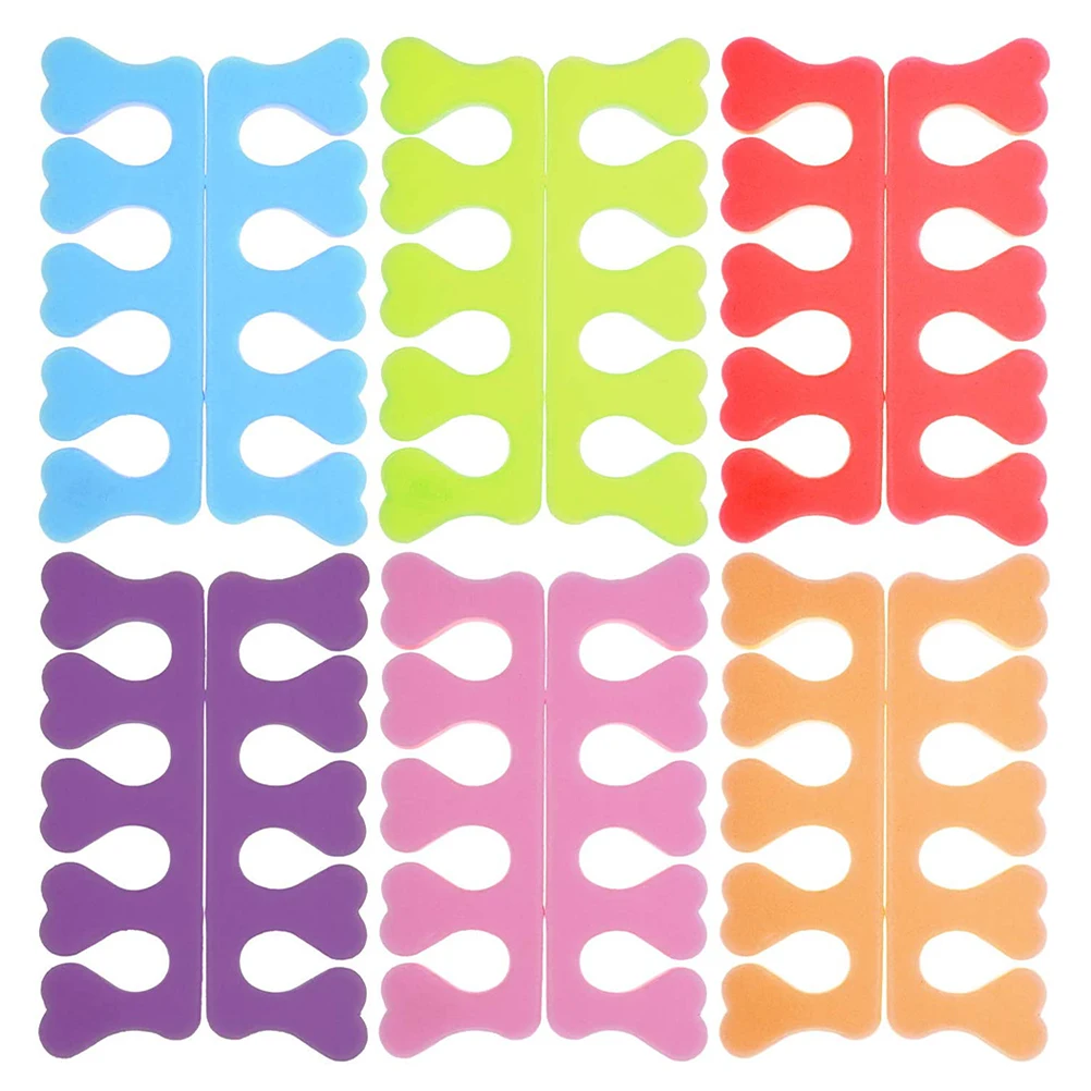 

36 Pcs Nail Beauty Divider Manicure Tools Finger Separator Toe Spacer Lightweight Durable Practical