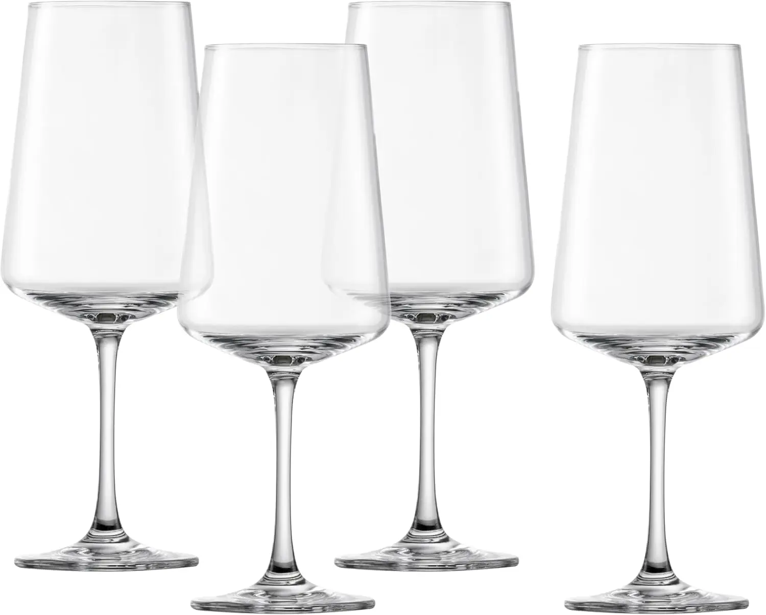 

M ino German Made Crystal Glass, 17 Oz. Red Wine (Set of 4), Clear