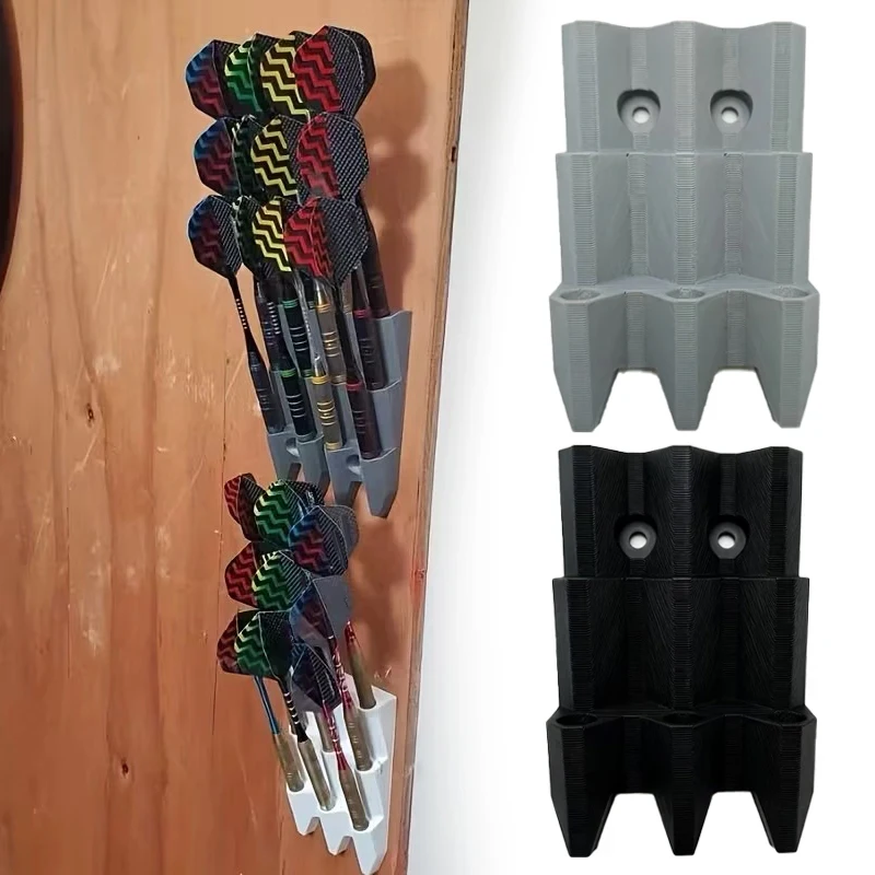 

Wall Mounted Dart Display Rack Holds Nine Darts Modern Simplicity Sturdy Plastic Home Game Room Gift For Players
