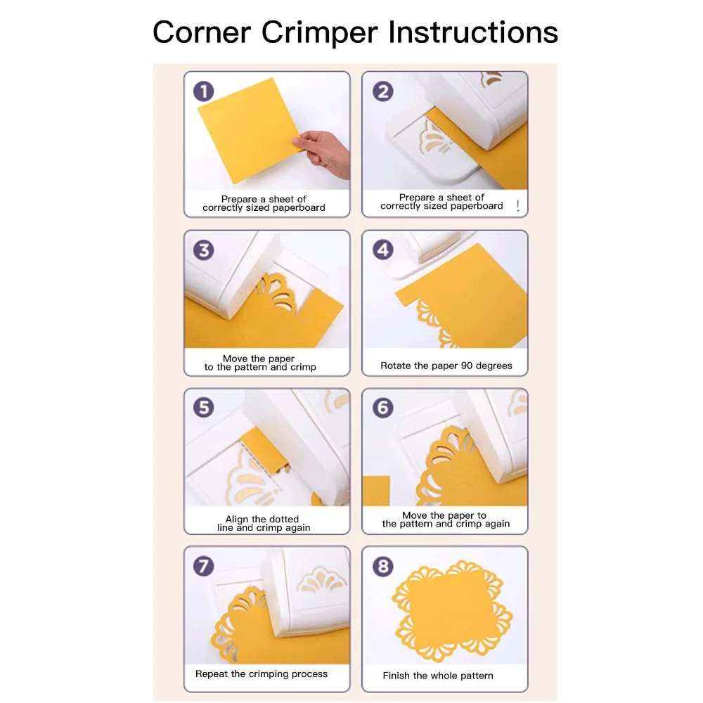 Multifunctional Border Paper Punch Ergonomic Handle Fine Design Scrapbooking Edge Punch Handheld Metal Cutter Blade