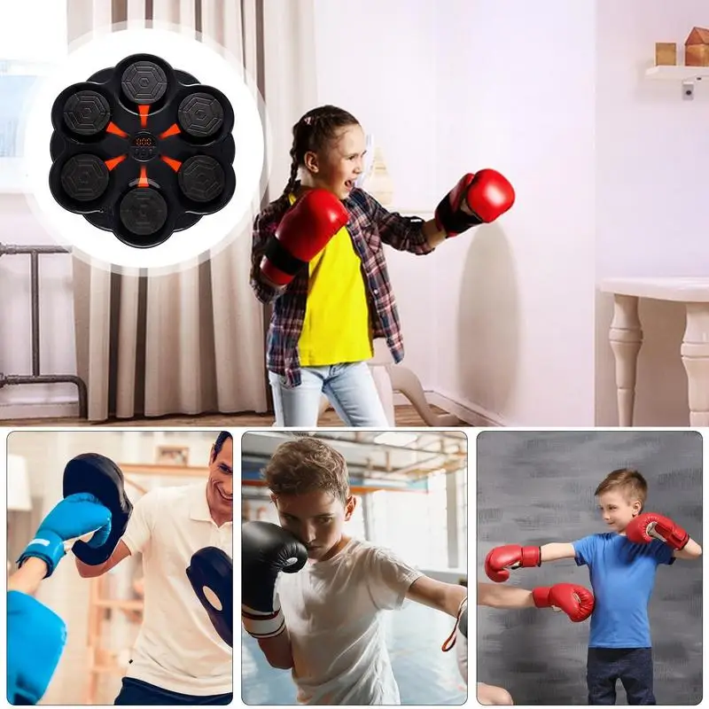 Punching Music Boxing Machine Boxing Wall Mount Machine Interactive Punching Trainer For Adults Kids Boxing Equipment For Home