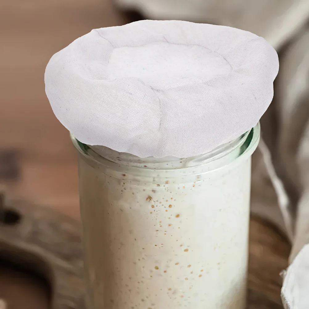 4 Pcs Sealed Tank Fermentation Cloth Cap Jar Lid Glass Covers Kitchen Bottle Jars Protectors Reusable Term Food Storage