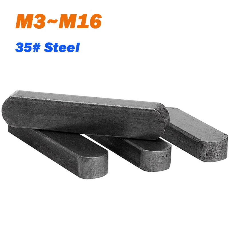 

M3 M4 M5 M6 M8 M10 M12 M14 M16 35 # Стальные ключи вала А-типа, параллельные ключи, плоский штифт приводного вала