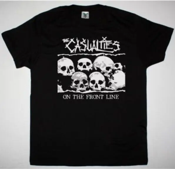 THE CASUALTIES ON THE FRONT LINE NEW BLACK T SHIRT TE7731