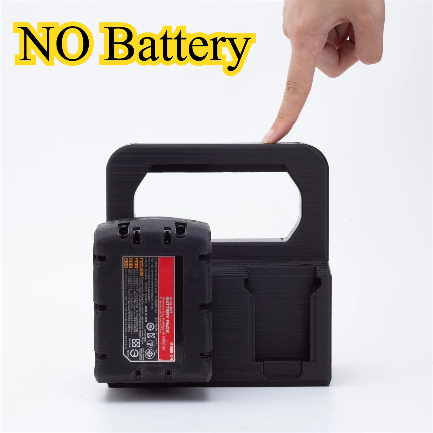 

4X Portable Battery Basket for Milwaukee 18V Battery Carrier Caddy Holder Storage Rack Basket Bracket Holder (NO Batteries)