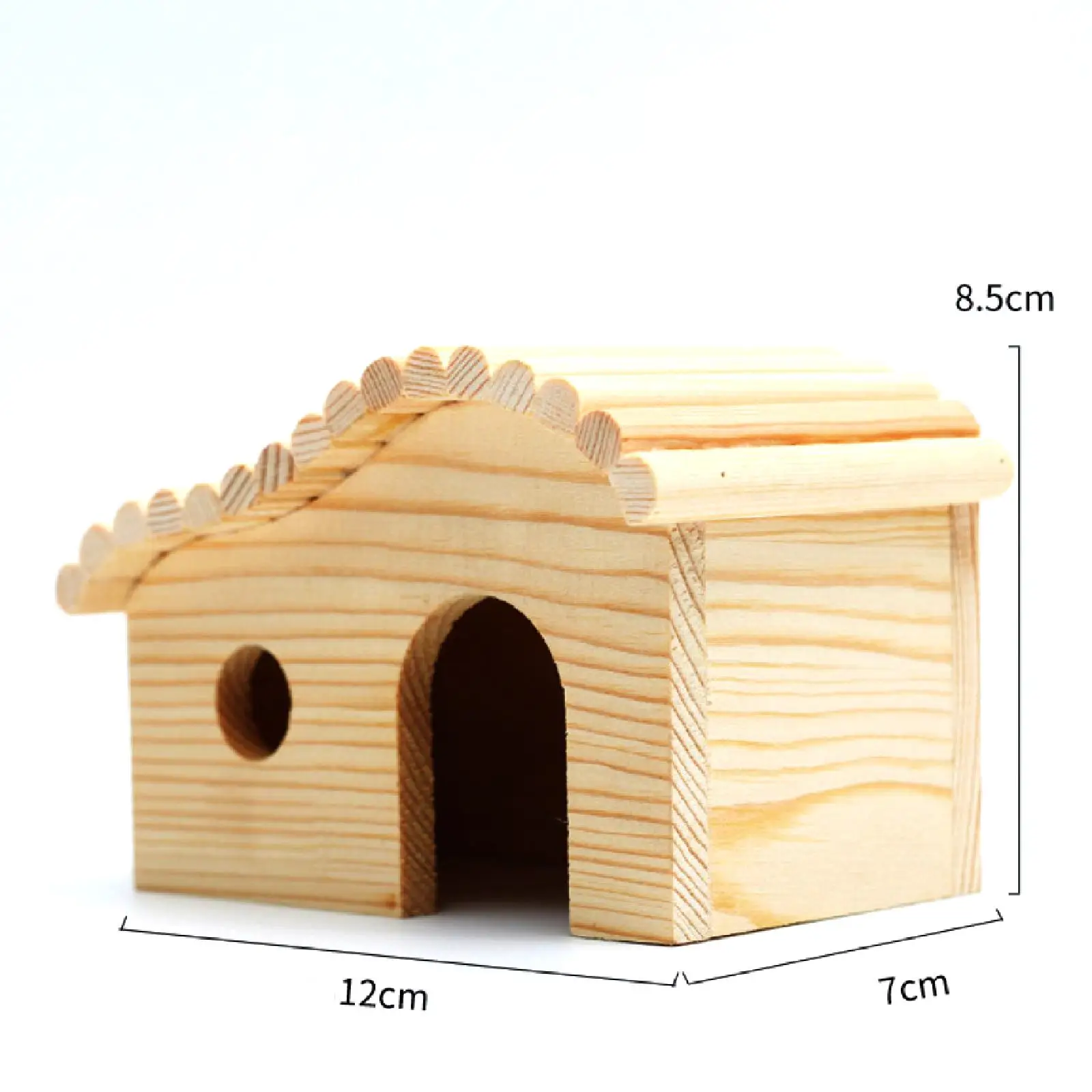 ไม้หนูแฮมสเตอร์ Hideout สัตว์เล็ก Habitat Hut CAGE ของเล่น Nest Shelter หนูแฮมสเตอร์ Habitats ตกแต่งสําหรับหนู Dwarf หนูแฮมสเตอร์ Gerbils