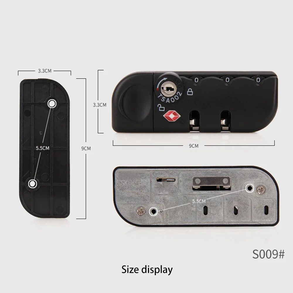 Tsa Douane Slot, Bagage Accessoires Vast Slot Trekstang Box Wachtwoord Lock Onderhoud Wachtwoord Slot Fabrikanten Directe Verkoop