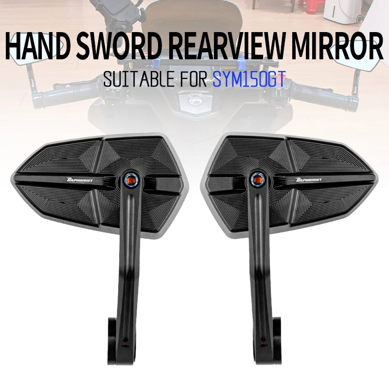 

Motorcycle Accessories for SYM 150GT 150 GT Modified Handle Mirrors Rearview Mirror Motorcycle Side Mirror CNC Aluminum Alloy