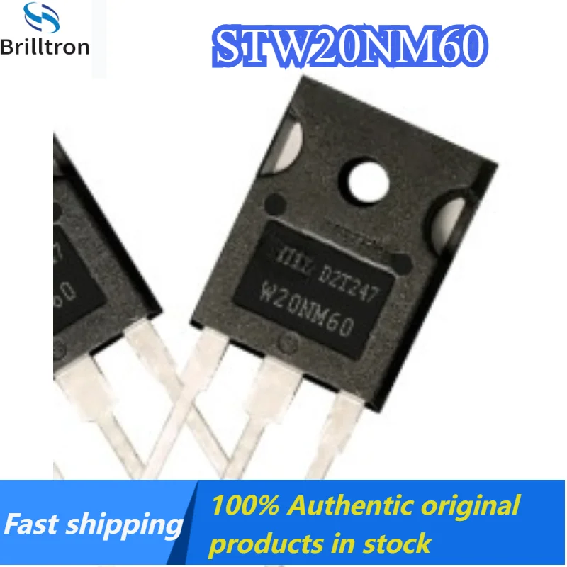 10-30PCS W20NM60 STW20NM60 TO-247 MOSFET 600V 20A Brand New, Original Stock, Fast Shipping.