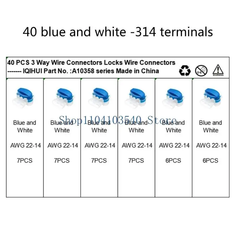 02DC 3 Way Electrical Connectors with Easy Crimping Designs Insulation Displacement Connectors for Medium & Low Power Lines