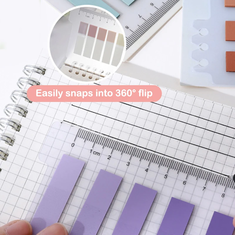 100PCS Multicolor Sticky Writable Repositionable Index Tabs Flags for Pages Book Markers Reading Notes Office School Supplies