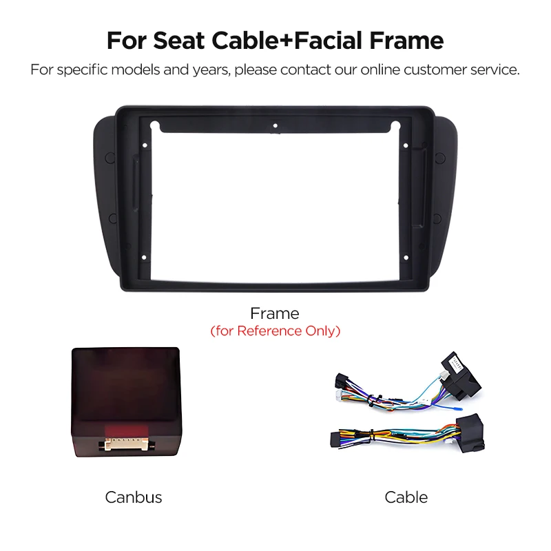 2 Din 9 Inch 10 Inch Auto Middenconsole Radio Frame Kabel Voor Peugeot VW Citroen Fiat Renault Audi Benz BMW KIA Mazda opel Ford