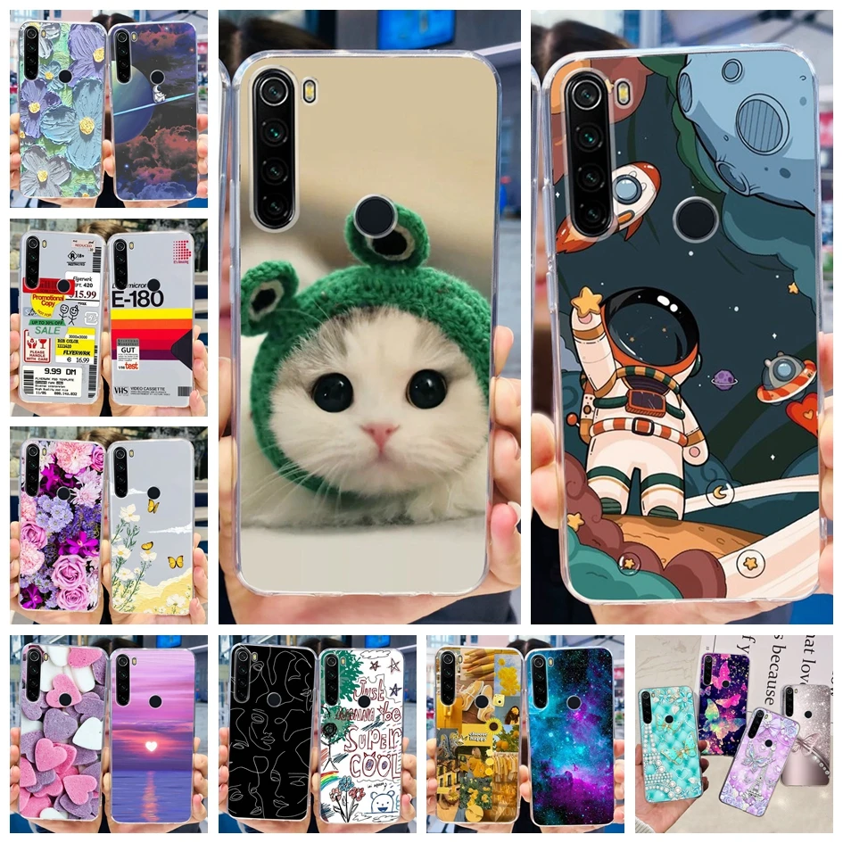 For Xiaomi Redmi Note 8 Case Redmi Note 8T Cases Cute Cartoon Astronaut Shockproof Cover For Xiaomi Redmi Note 8 Pro Note8 Funda