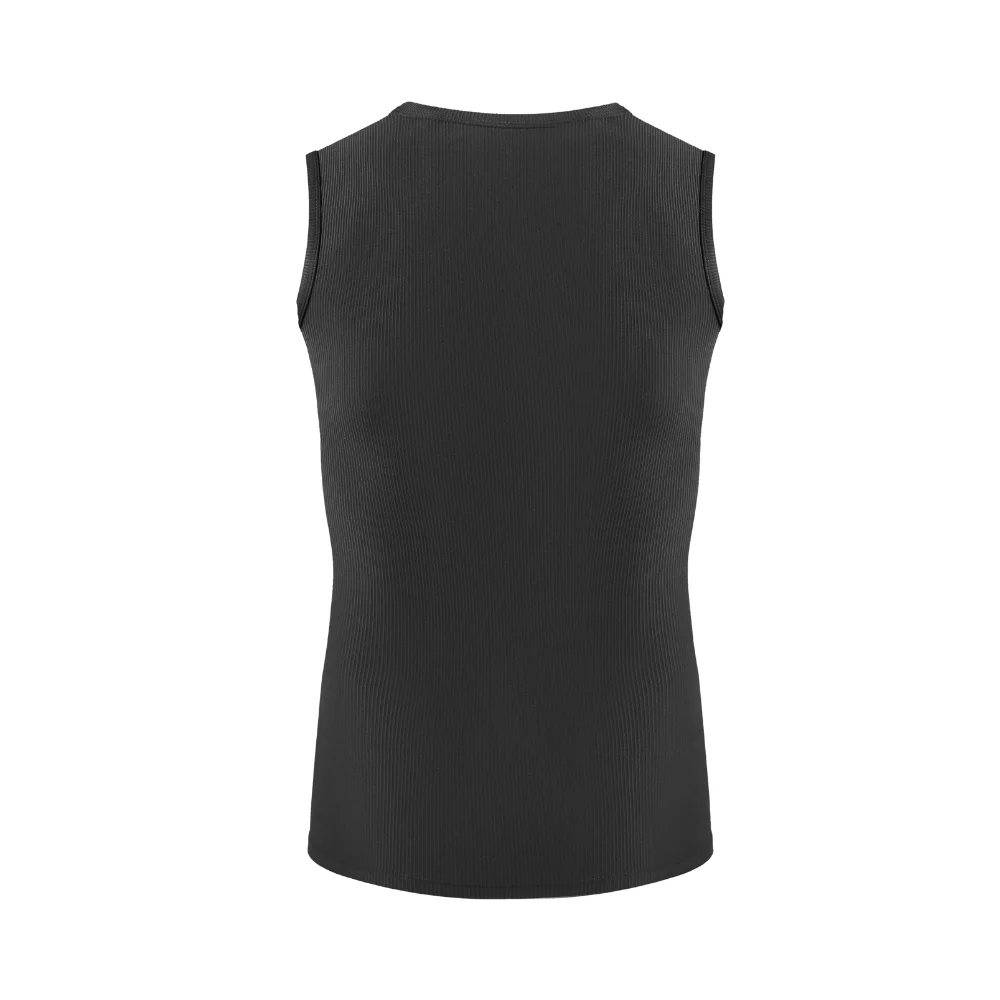Men's Ribbed Shapewear Vest, Slim Fitting Shirt, Breathable and Comfortable Exercise and Fitness Abdominal Slimming Sports Vest