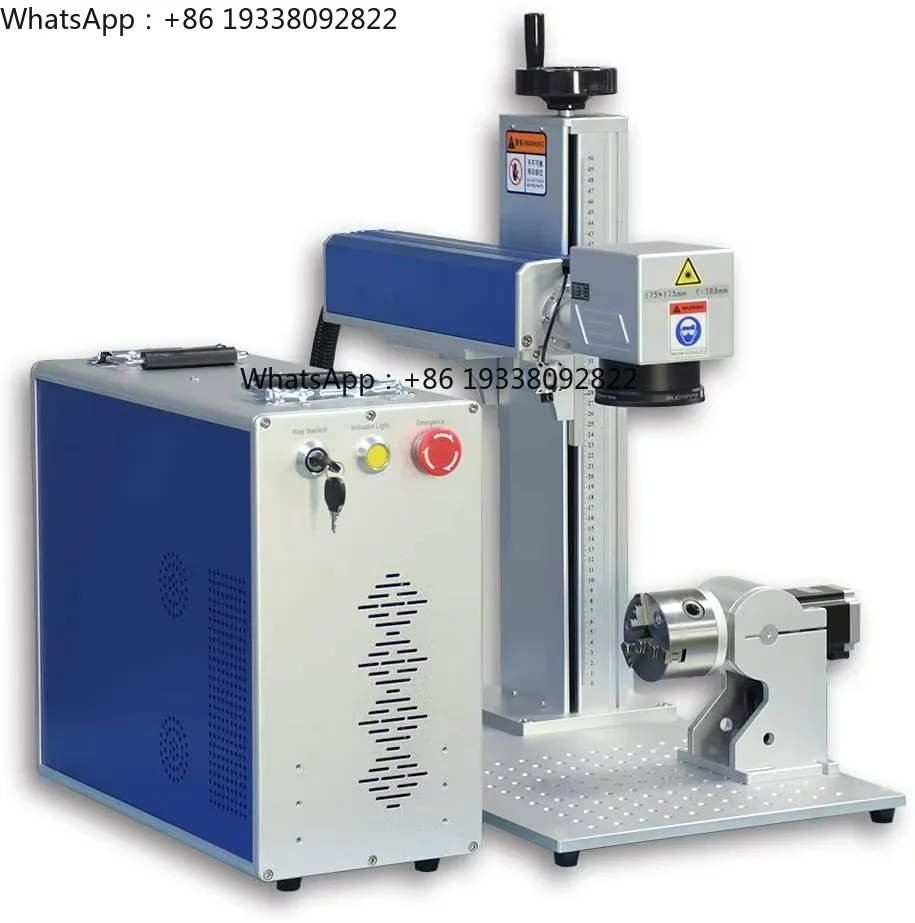 

Fiber 50watt Metal Engraving Fiber Marking Machine on Rotating Things
