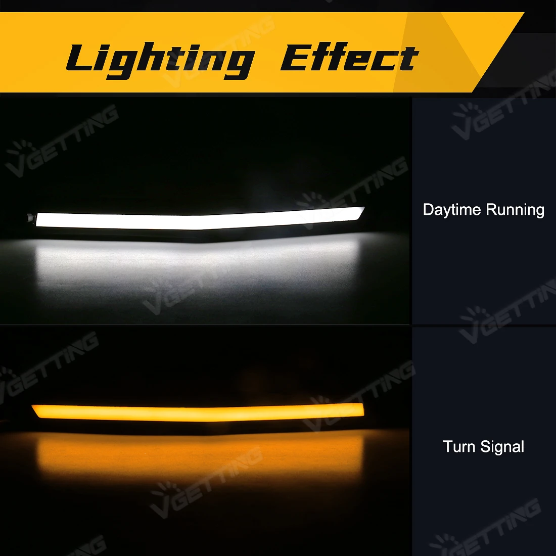 LED Daytime Running Lights For Toyota Camry 2024 2025 9 Generation Car Engine Hood Vent Cover Decoration DRL Turn Signal Lamp