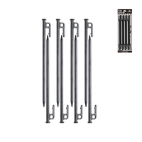 Steel Nail Tent Pegs 30cm T30-8 Outdoor Heavy Duty Steel Awning Canopy Tarp Tent Stakes Pegs Nail For Camping With Rope